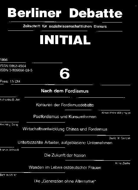 Coverbild von Nach dem Fordismus