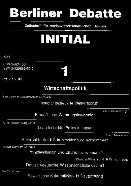 Cover von Wirtschaftspolitik