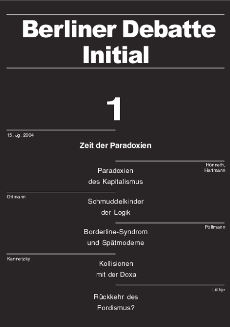 Coverbild von  Zeit der Paradoxien