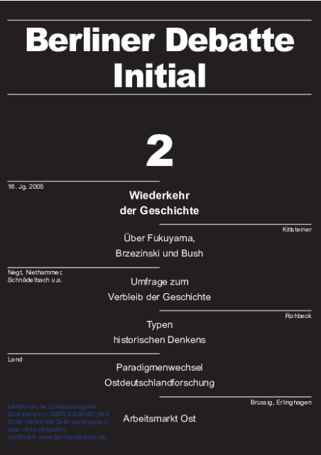 Cover von Wiederkehr der Geschichte