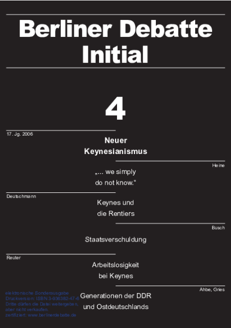 Coverbild von  Neuer Keynesianismus