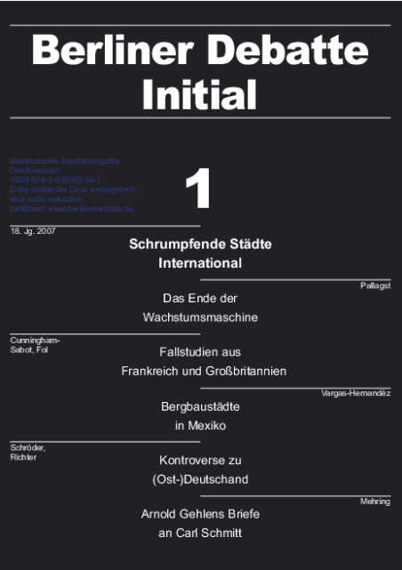 Coverbild von  Schrumpfende Städte International