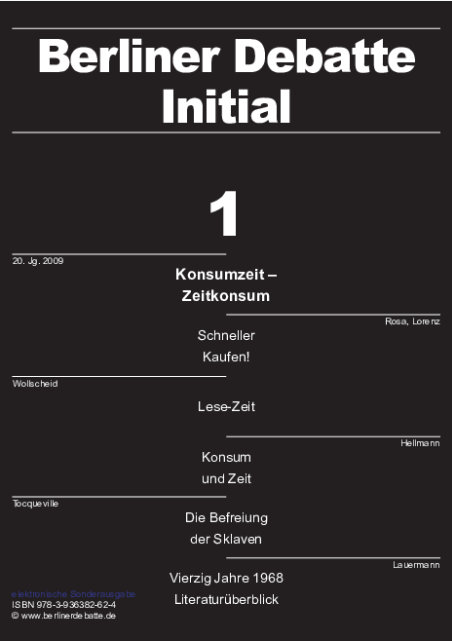 Coverbild von  Konsumzeit - Zeitkonsum