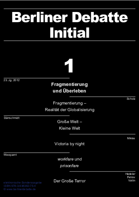 Cover von Fragmentierung und Überleben