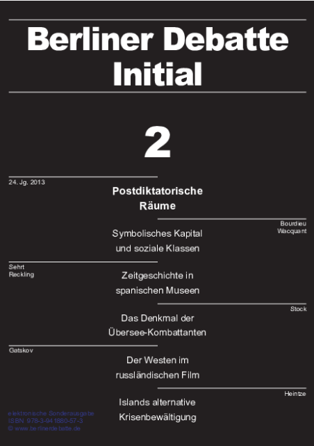 Cover von Postdiktatorische Räume