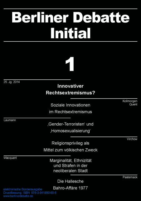 Coverbild von  Innovativer Rechtsextremismus?