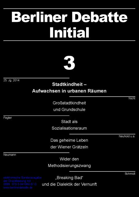 Coverbild von  Stadtkindheit – Aufwachsen in urbanen Räumen