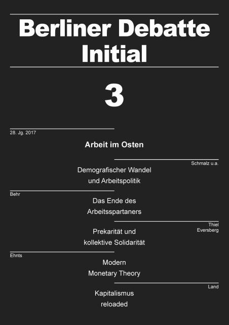 Coverbild von Arbeit im Osten