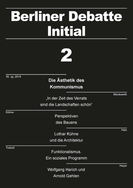 Cover von Die Ästhetik des Kommunismus – Lothar Kühne